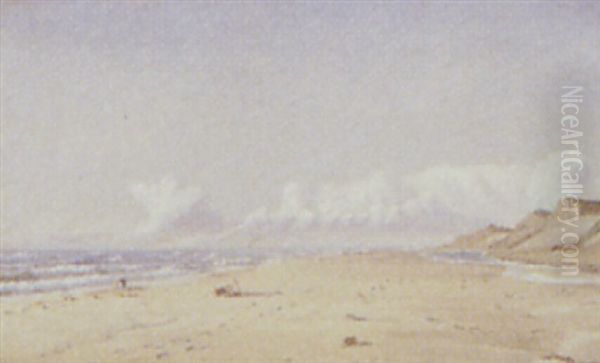 Kystparti Fra Kandestaenderne Ved Skagen, Sommer Oil Painting by Niels Aagaard Lytzen