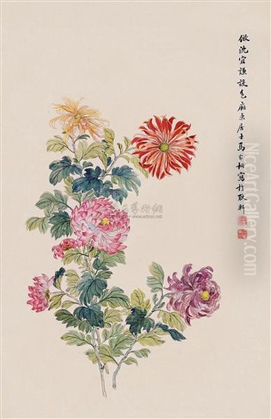 Flowers Oil Painting by  Ma Jiatong