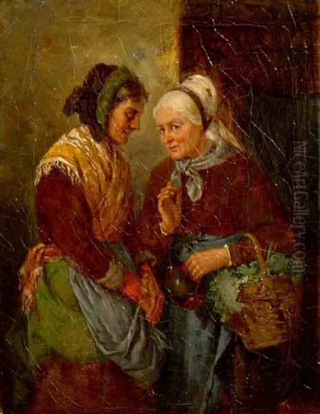 Die Geruchtekuche Oil Painting by Johann Lorenz Maas