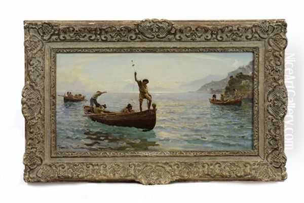 Pesca Del Merluzzo Oil Painting by Hamilton Macallum