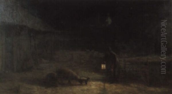 A Shepherd's Care Oil Painting by Henry Macbeth-Raeburn