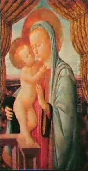 The Madonna And Child Oil Painting by  Macchiavelli (Zenobio di Jacopo)