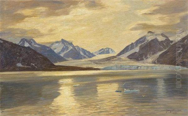 Gletscher Auf Spitzbergen Oil Painting by Georg Macco