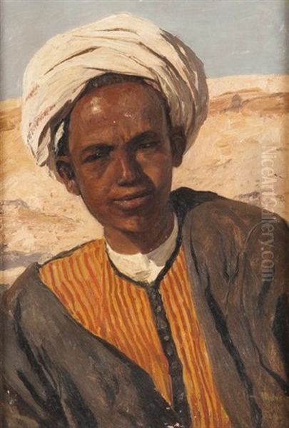 Portrait D'un Fellah Oil Painting by Georg Macco