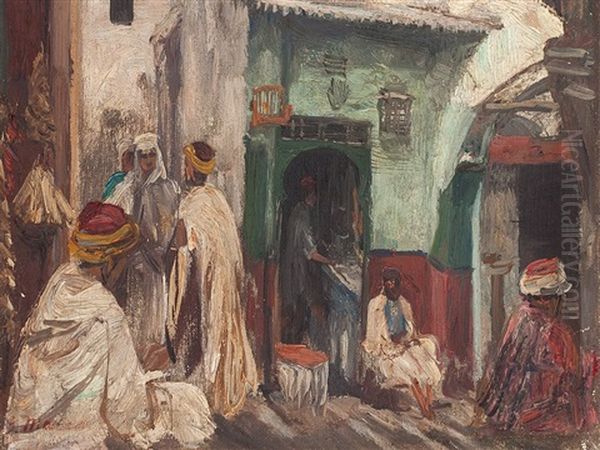 Mearchants In Oriental Alley by Georg Macco