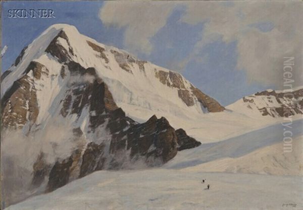 Auf Dem Jungfraujoch Oil Painting by Georg Macco