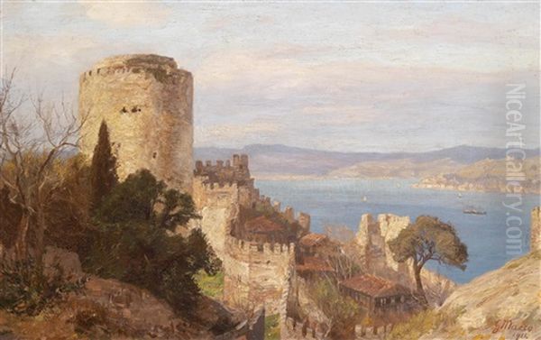 Ansicht Von Der Costa Brava Oil Painting by Georg Macco