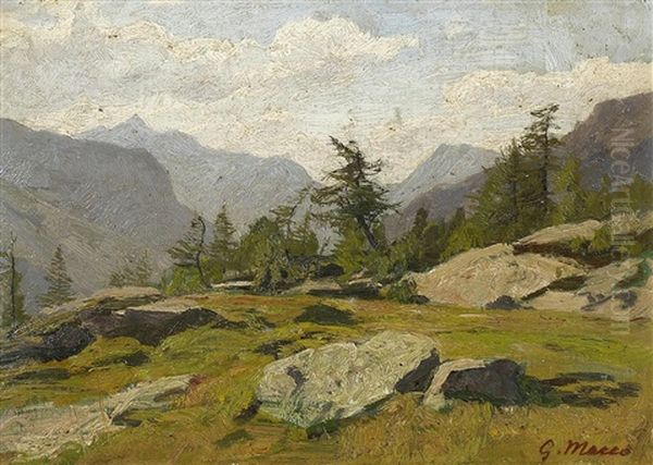 Im Hochgebirge Studie Oil Painting by Georg Macco