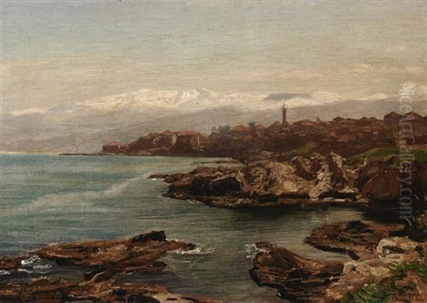 Blick Auf Beiruth Oil Painting by Georg Macco