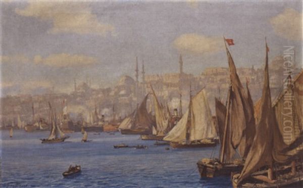 Blick Auf Istanbul Oil Painting by Georg Macco