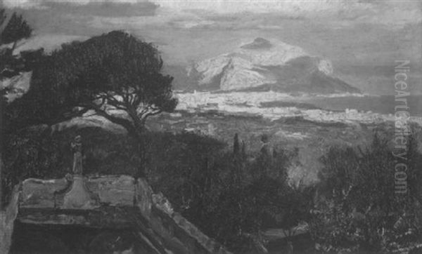 Ansicht Von Palermo Mit Dem Monte Pellegrino Oil Painting by Georg Macco