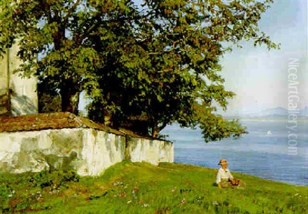 Traumerei (chiemsee) Oil Painting by Georg Macco