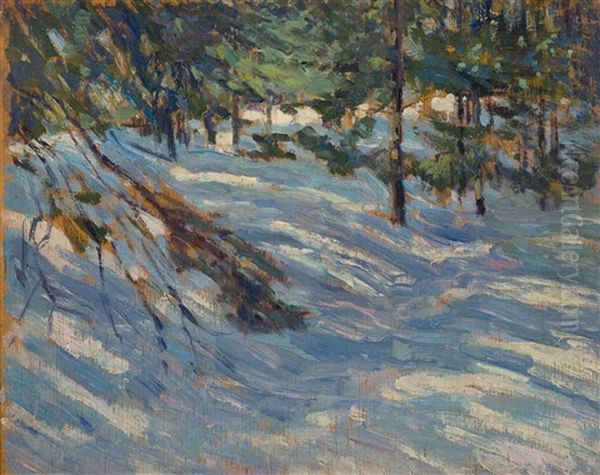 Pines, Algonquin Park Oil Painting by James Edward Hervey MacDonald