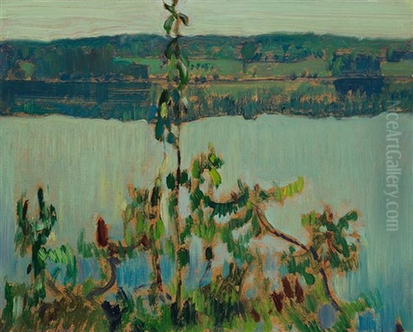 The Lake Oil Painting by James Edward Hervey MacDonald