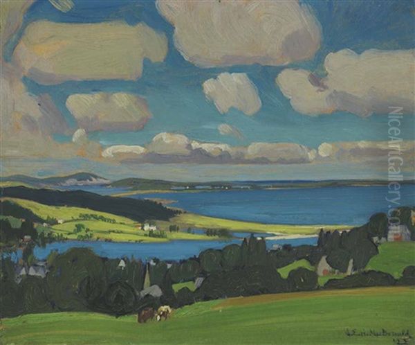 Shores At Petite Riviere, Nova Scotia Oil Painting by James Edward Hervey MacDonald