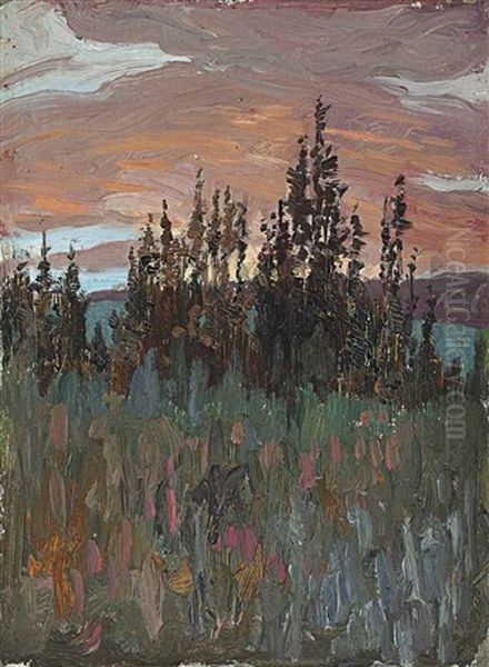 North Country, Near Burks Falls, Ontario Oil Painting by James Edward Hervey MacDonald