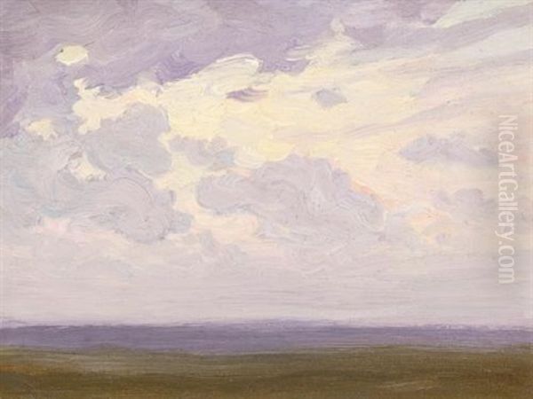 Summer Clouds (recto-verso) Oil Painting by James Edward Hervey MacDonald