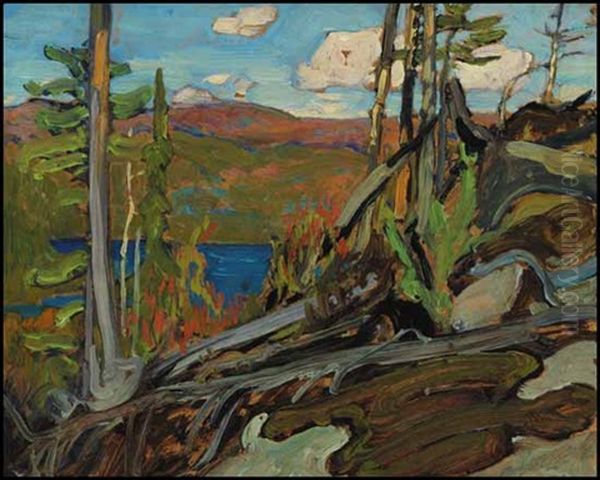 Algoma Sketch Oil Painting by James Edward Hervey MacDonald