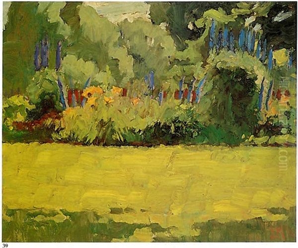 Garden, Lake Simcoe Oil Painting by James Edward Hervey MacDonald