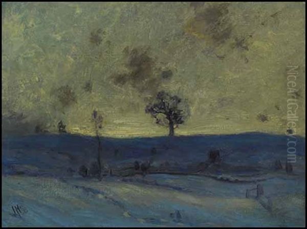 Snowfields, Evening Oil Painting by James Edward Hervey MacDonald