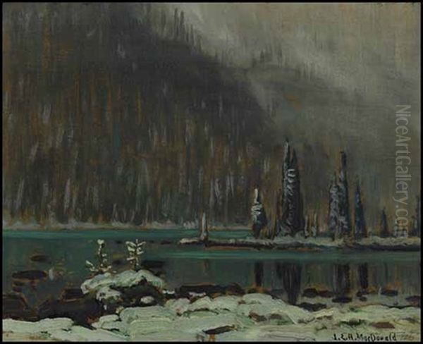 Snow, Lake O'hara Oil Painting by James Edward Hervey MacDonald