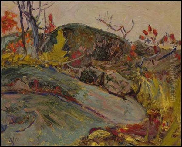 Rock Study, Haliburton County Oil Painting by James Edward Hervey MacDonald