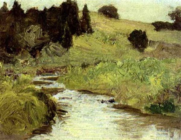 A Grey Day Oil Painting by James Edward Hervey MacDonald