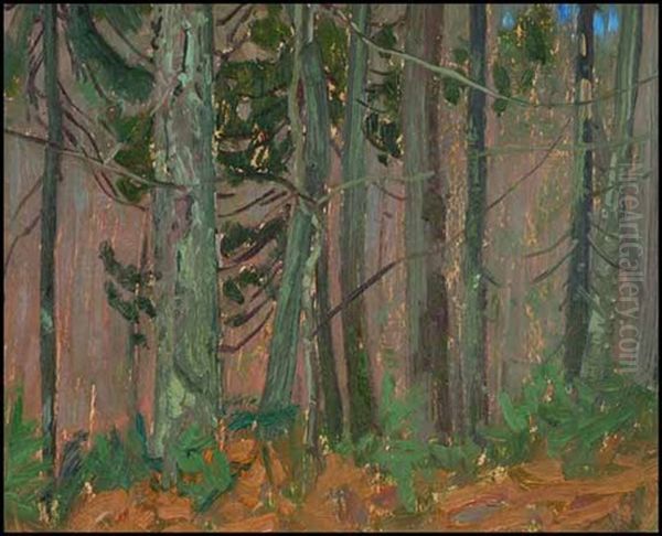 Algoma Bush Oil Painting by James Edward Hervey MacDonald