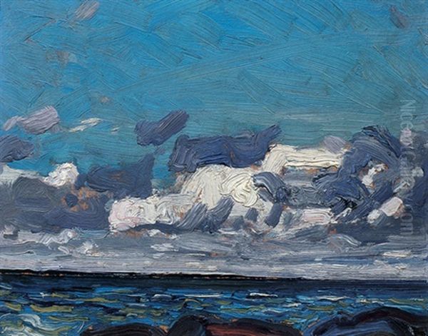 Fresh Wind, Lake Simcoe Oil Painting by James Edward Hervey MacDonald