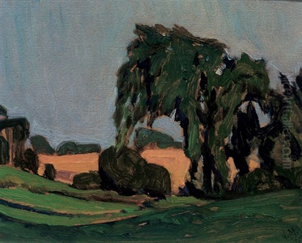 Field Elm, Thornhill Oil Painting by James Edward Hervey MacDonald