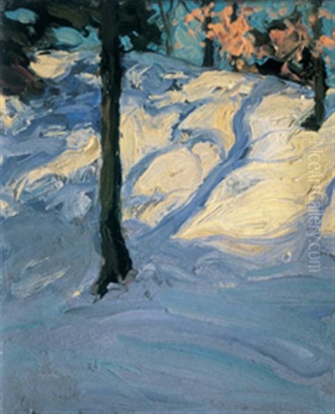 Winter, High Park, Toronto Oil Painting by James Edward Hervey MacDonald