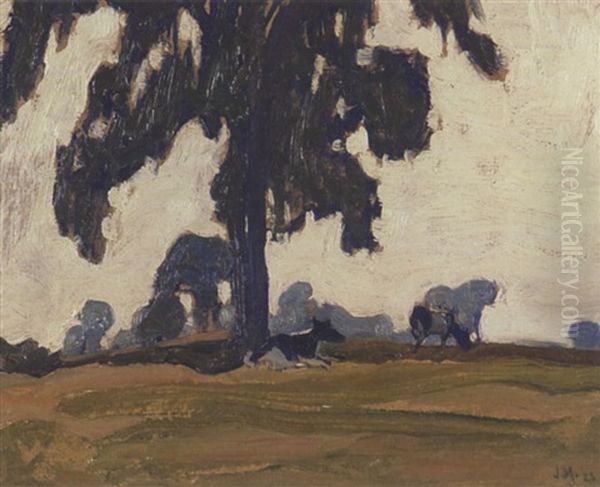 The Elm Oil Painting by James Edward Hervey MacDonald