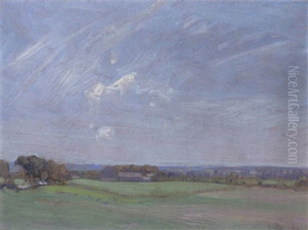 Untitled - Thornhill Oil Painting by James Edward Hervey MacDonald