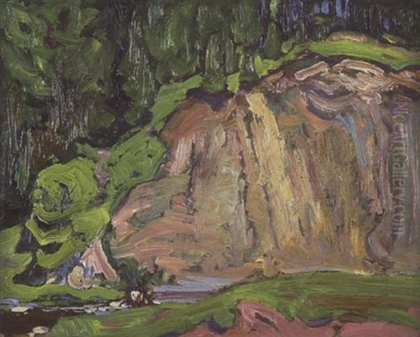 At York Mills Oil Painting by James Edward Hervey MacDonald