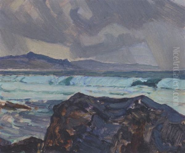 High Tide Oil Painting by James Edward Hervey MacDonald