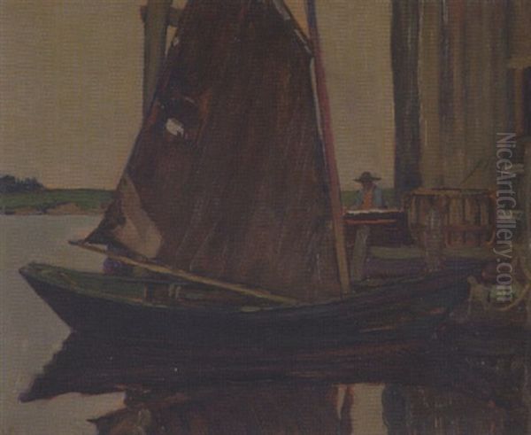 Fisherman's Bay Oil Painting by James Edward Hervey MacDonald