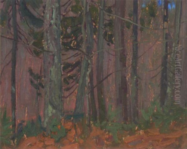 Algoma Bush Oil Painting by James Edward Hervey MacDonald