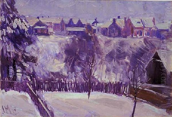 Toronto In Winter Oil Painting by James Edward Hervey MacDonald