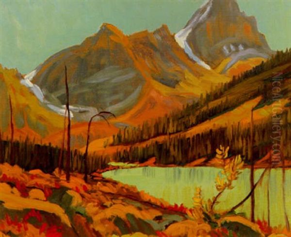 Rocky Mountains Oil Painting by James Edward Hervey MacDonald