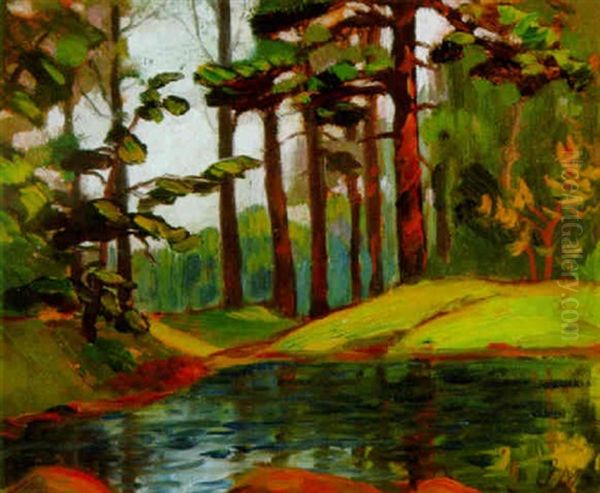 Mariposa Creek Oil Painting by James Edward Hervey MacDonald