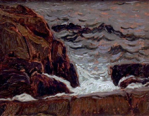 The Sea Monster Oil Painting by James Edward Hervey MacDonald