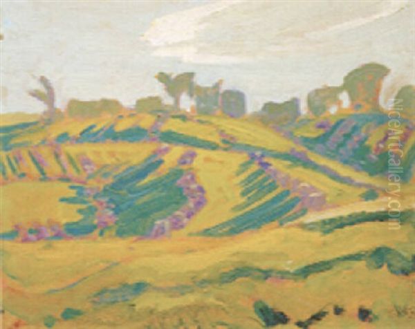 Wheat Stocks And Shadows, Thornhill Oil Painting by James Edward Hervey MacDonald