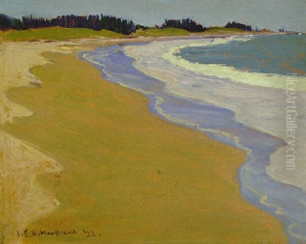 Atlantic Beach, Nova Scotia Oil Painting by James Edward Hervey MacDonald