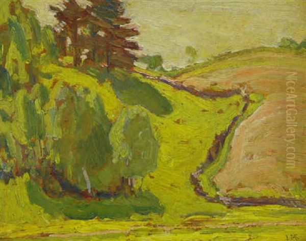 Spring Green Oil Painting by James Edward Hervey MacDonald