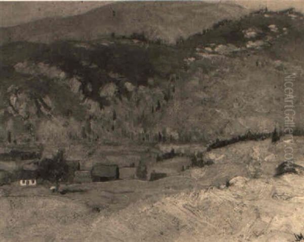 A Laurentian Valley Oil Painting by James Edward Hervey MacDonald