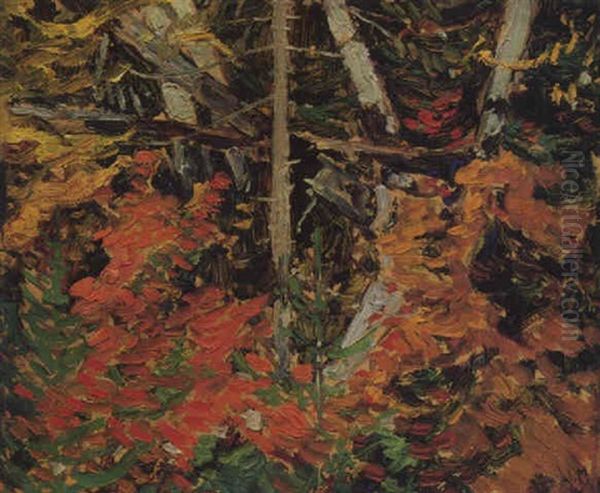 Tangled Woods, Algoma Oil Painting by James Edward Hervey MacDonald