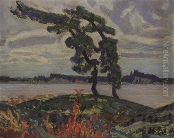 Sturgeon Bay, Pointe-au-baril, Ont. Oil Painting by James Edward Hervey MacDonald