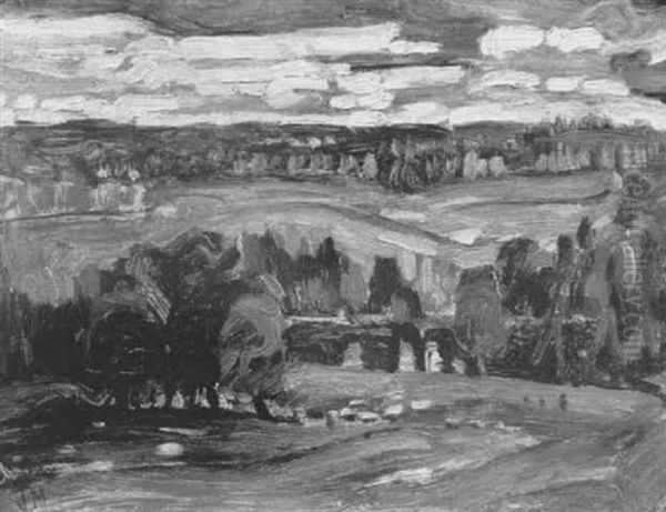 Gull River From Moores Hill Oil Painting by James Edward Hervey MacDonald