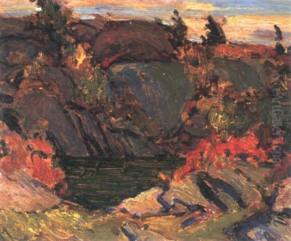 Georgian Bay Oil Painting by James Edward Hervey MacDonald