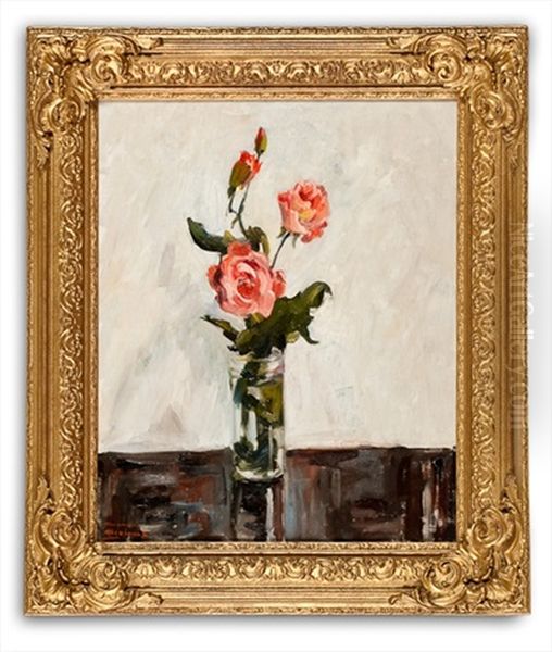 Roses Oil Painting by William A. MacDonald